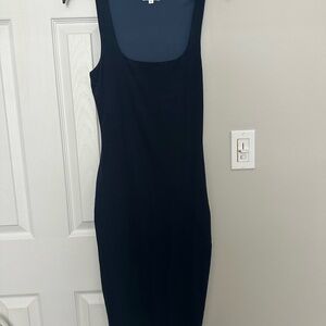 Superdown Classic Black Midi Dress